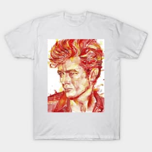 JAMES DEAN watercolor portrait .5 T-Shirt